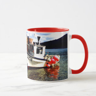 Fishing boat in Jersey Mug