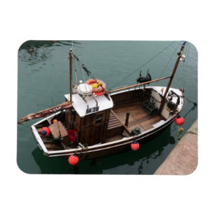 Fishing Boat in Portpatrick Harbour, Wigtownshire Magnet