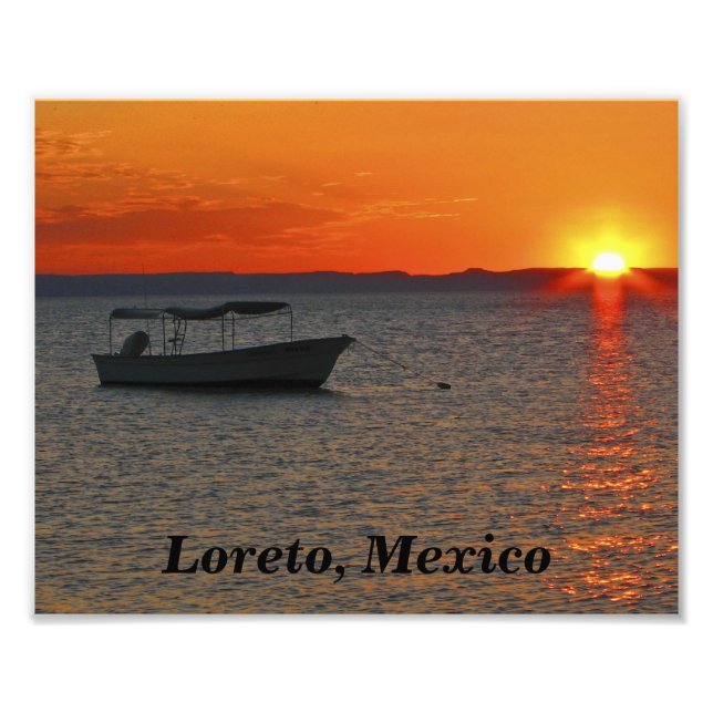 Fishing Boat, Loreto Mexico Photo Print (Front)