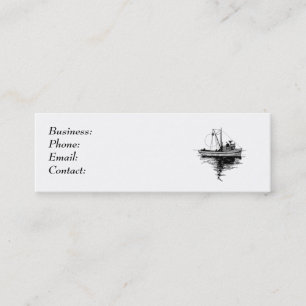 Fishing Boat Mini Business Card