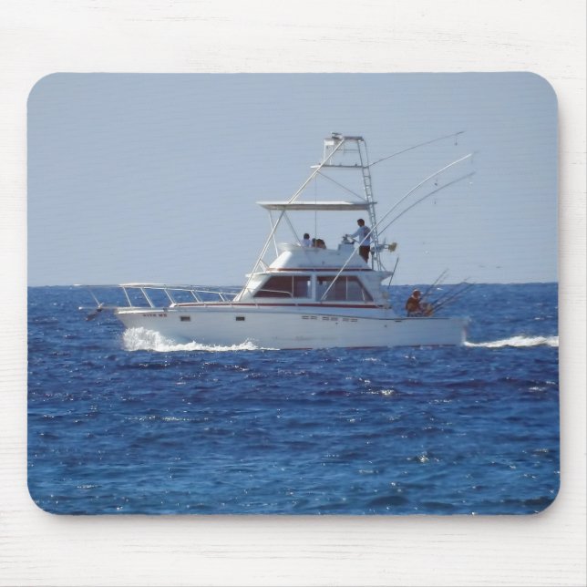 Fishing Boat Mouse Pad (Front)