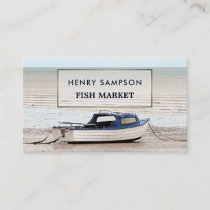 Fishing Boat, Nautical Business Card