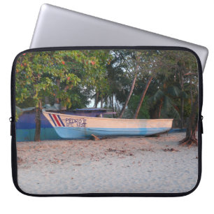 Fishing Boat on Tamarindo Beach, Costa Rica Laptop Sleeve