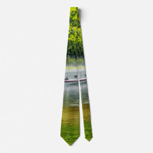Fishing Boat On The Move Neck Tie