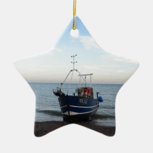 Fishing Boat RX256 Girl Kayla Ceramic Tree Decoration