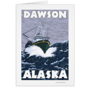 Fishing Boat Scene - Dawson, Alaska