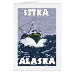 Fishing Boat Scene - Sitka, Alaska