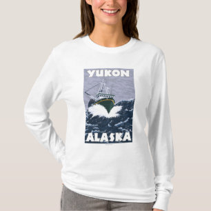 Fishing Boat Scene - Yukon, Alaska T-Shirt
