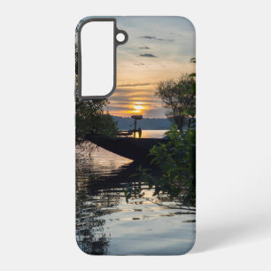 Fishing Boat Sunrise Samsung Phone Case