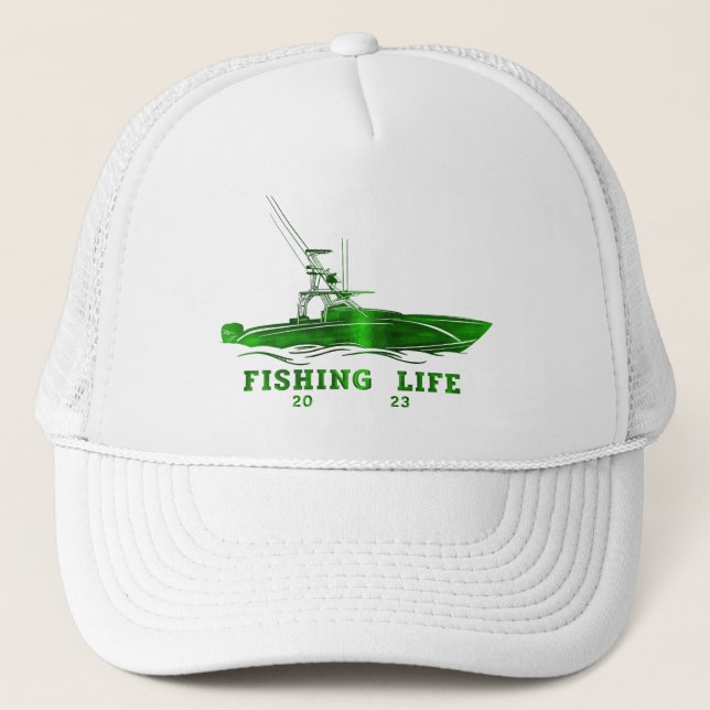 Fishing Boat  Trucker Hat (Front)