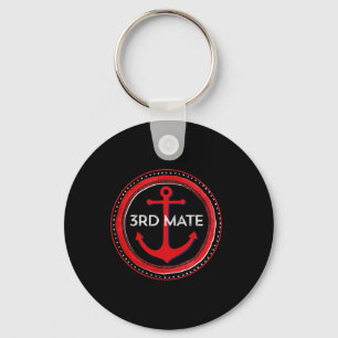 Fishing Boating 3rd Mate Nautical Key Ring