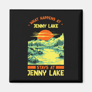 Fishing Boating Camping Lake Vacation Jenny Lake Magnet