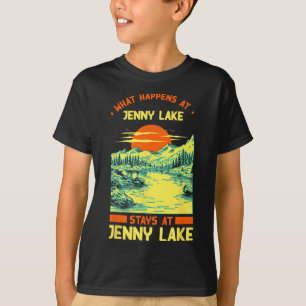 Fishing Boating Camping Lake Vacation Jenny Lake  T-Shirt