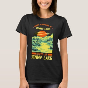 Fishing Boating Camping Lake Vacation Jenny Lake  T-Shirt