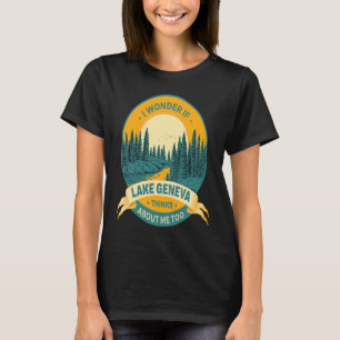 Fishing Boating Camping Lake Vacation Lake Geneva T-Shirt