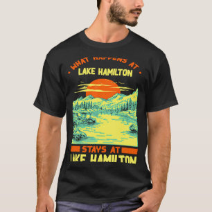 Fishing Boating Camping Lake Vacation Lake Hamilto T-Shirt
