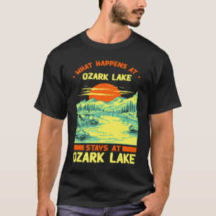 Fishing Boating Camping Lake Vacation Ozark Lake T-Shirt