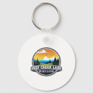 Fishing Boating Camping - Lakeview Deep Creek Lake Key Ring