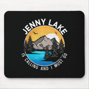 Fishing Boating Camping - Lakeview Jenny Lake Mouse Pad