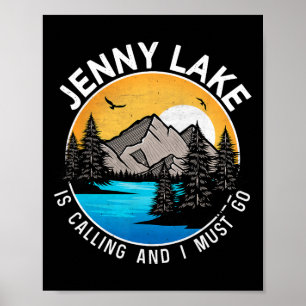 Fishing Boating Camping - Lakeview Jenny Lake  Poster