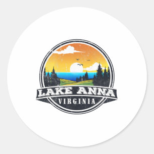 Fishing Boating Camping - Lakeview Lake Anna Classic Round Sticker
