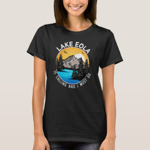 Fishing Boating Camping Lakeview Lake Eola T-Shirt
