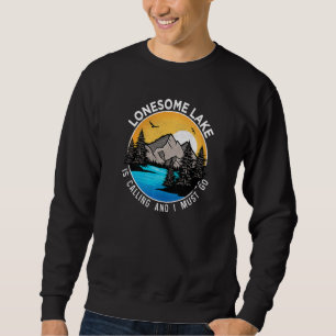 Fishing Boating Camping Lakeview Lonesome Lake Sweatshirt