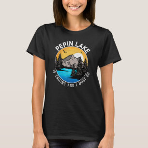 Fishing Boating Camping Lakeview Pepin Lake T-Shirt