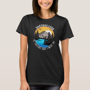 Fishing Boating Camping Lakeview Shavers Lake T-Shirt
