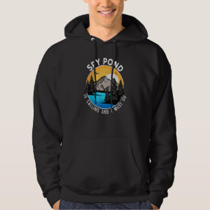 Fishing Boating Camping   Lakeview Spy Pond Hoodie