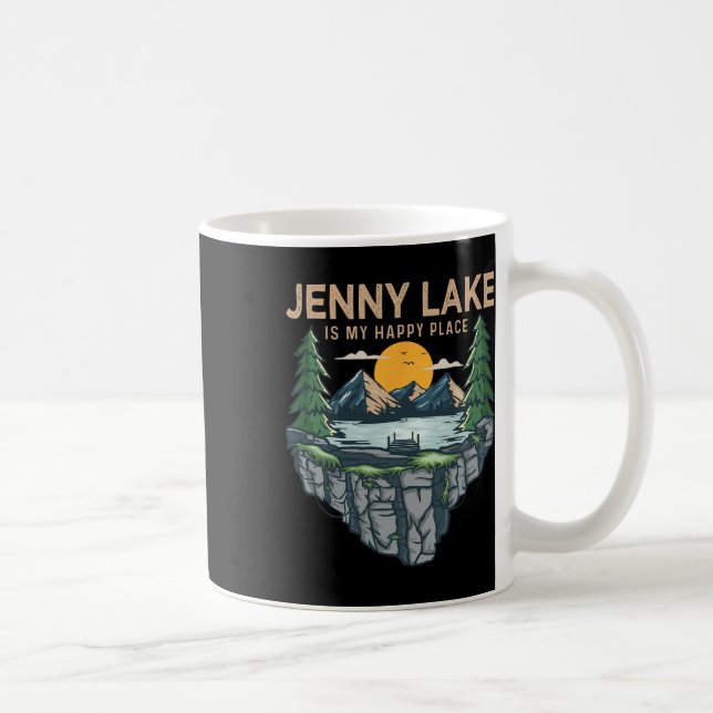Fishing Boating Camping - My Happy Place Jenny Lak Coffee Mug (Right)