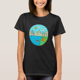Fishing Boating Camping My Happy Place Lake Jame T-Shirt