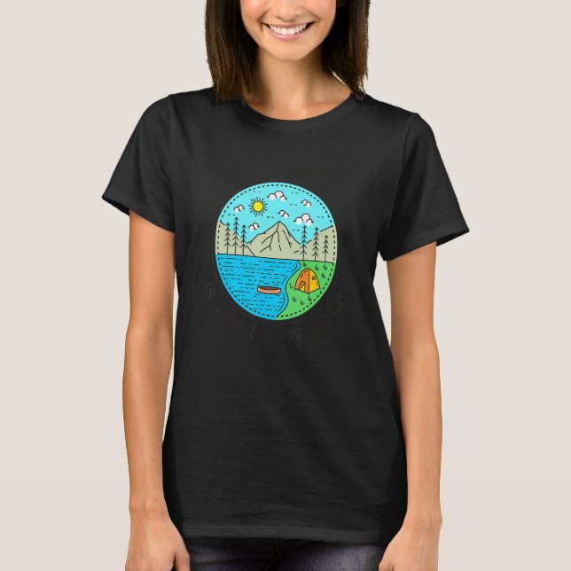 Fishing Boating Camping   My Happy Place Lake Lani T-Shirt (Front)