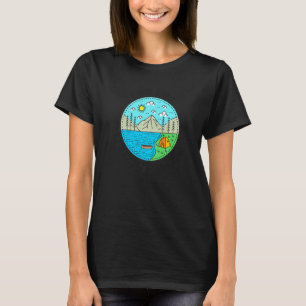Fishing Boating Camping My Happy Place Lake Lure T-Shirt