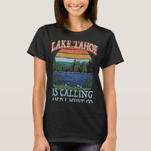Fishing Boating Camping Retro Lake Vacation Lake T T-Shirt