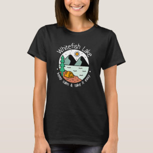 Fishing Boating Camping   Take It Easy Whitefish L T-Shirt