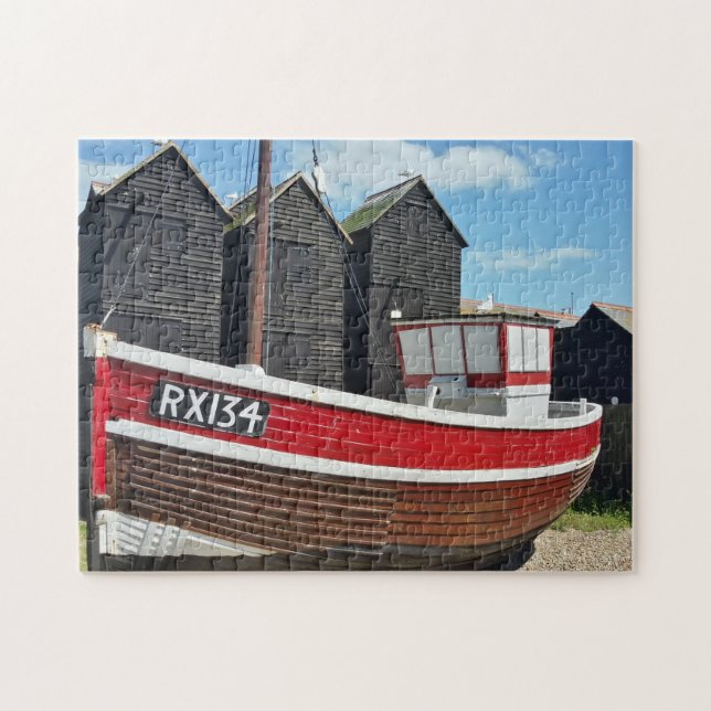 Fishing Boats at Hastings Sussex Jigsaw Puzzle (Horizontal)