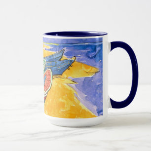 Fishing Boats Beach Saintes-Maries Van Gogh Fine Mug