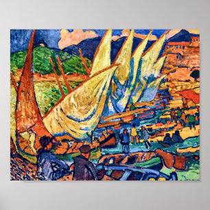 Fishing Boats, Collioure Andre Derain Poster
