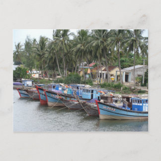Fishing Boats, Hoi An, Vietnam Postcard