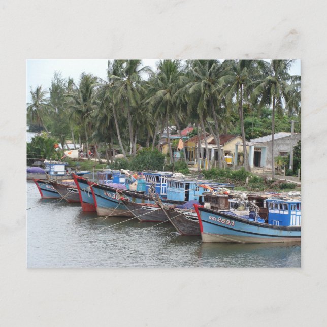 Fishing Boats, Hoi An, Vietnam Postcard (Front)