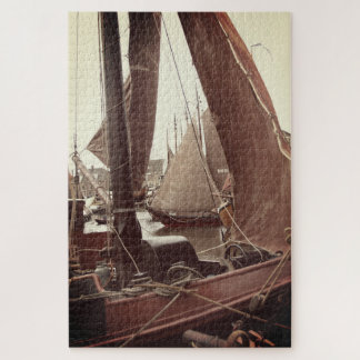 Fishing boats in Harbor  Jigsaw Puzzle
