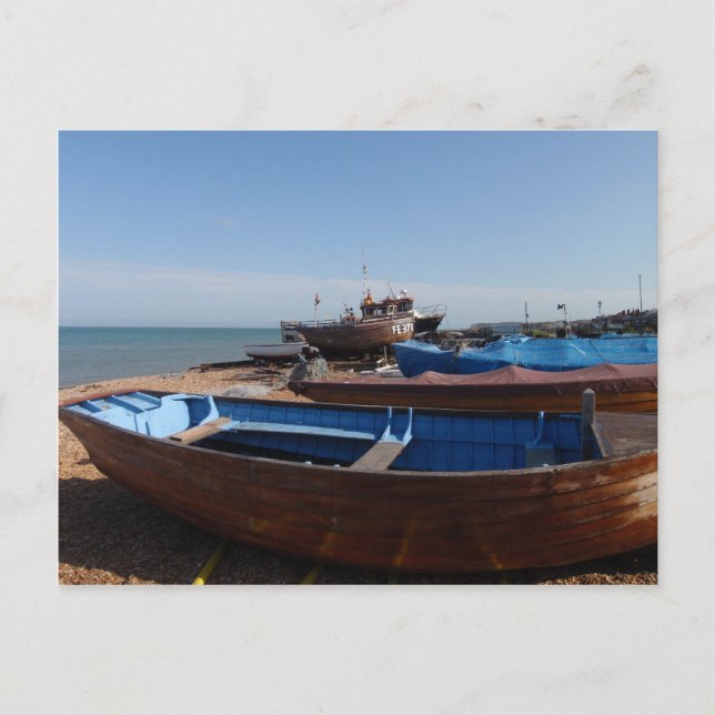 Fishing Boats In Kent Postcard (Front)