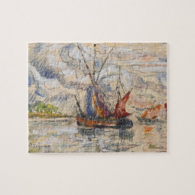 Fishing Boats in La Rochelle, c.1919-21 Jigsaw Puzzle (Horizontal)