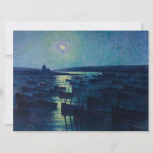 Fishing Boats in the Moonlight (Camaret, France) Card