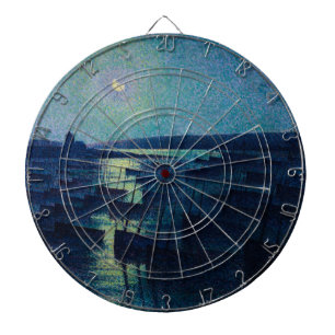 Fishing Boats in the Moonlight (Camaret, France) Dartboard