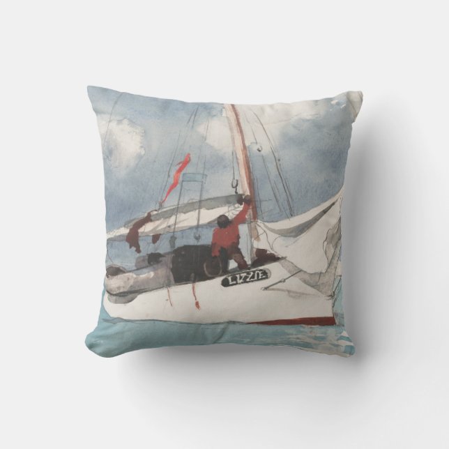 Fishing Boats, Key West Cushion (Front)