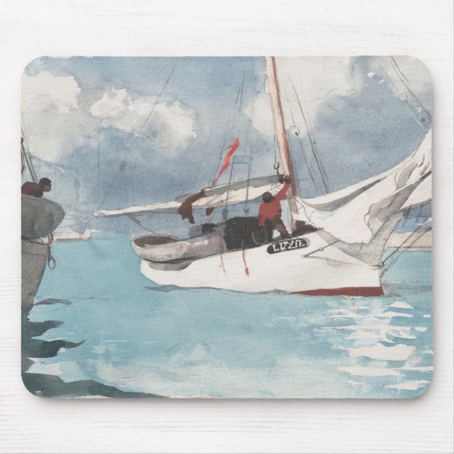 Fishing Boats, Key West Mouse Pad (Front)