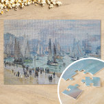 Fishing Boats Leaving the Harbor | Claude Monet Jigsaw Puzzle<br><div class="desc">Fishing Boats Leaving the Harbor, Le Havre (1874) | Claude Monet’s Fishing Boats Leaving the Harbor, Le Havre (1874) is an impressionist masterpiece capturing fishing boats departing the bustling harbor of Le Havre. The painting showcases Monet's characteristic loose brushwork, vibrant color palette, and atmospheric effects, emphasizing the dynamic interaction of...</div>
