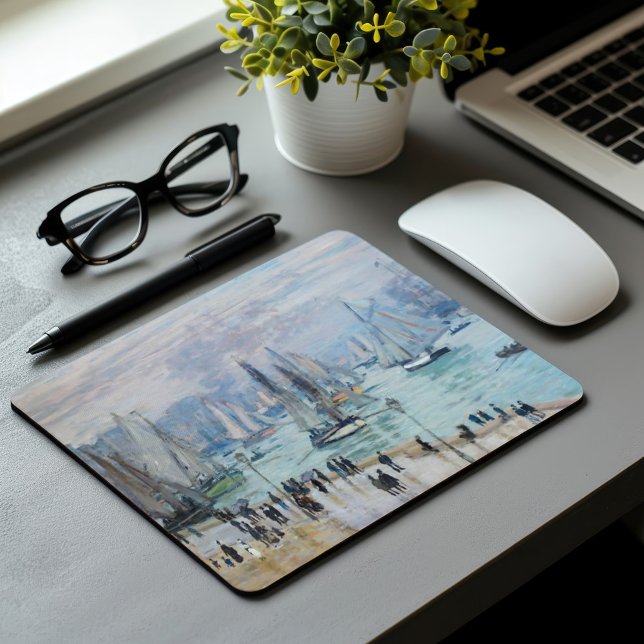 Fishing Boats Leaving the Harbor | Claude Monet Mouse Pad (Creator Uploaded)
